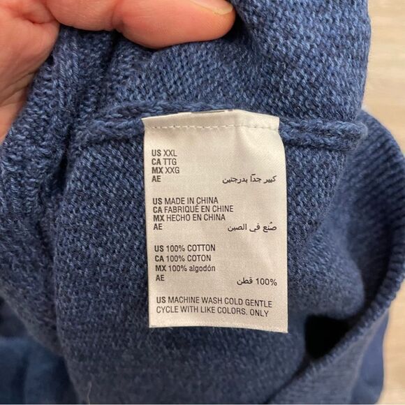 Club Room New Cable Knit Cotton Striped Sweater Pullover - Picture 4 of 6